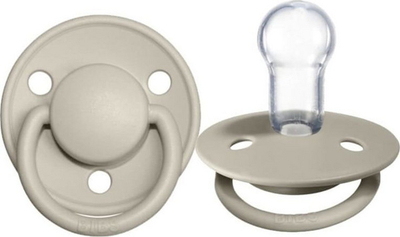 Memë qetësuese Bibs De Lux Silicone, 0-36m, e hirtë