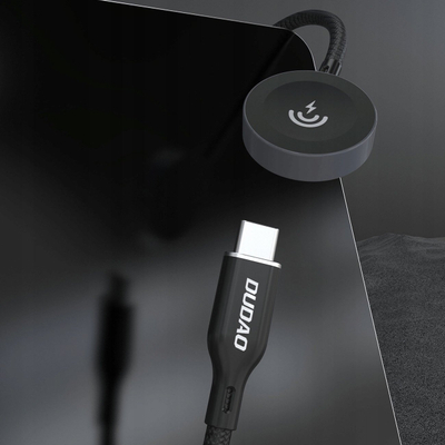 Karikues me valë Dudao A12C për Apple Watch, kabllo 1.2m, i zi