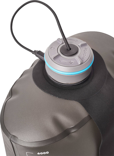 Depozitë uji Hydrapak Seeker 6L, palosëse, me rubinet Camp Tap, transparente