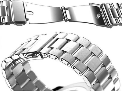 Rrip ore Mercury Metal për Apple Watch, 42/44/45mm, çelik inox, argjendtë