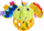 Lodër rrotulluese Dumel Rattle Ball Elephant, shumëpërdorimshme për beba, me kafshore