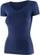 Bluzë femrash Brubeck SS1398W Comfort Merino, me mëngë të shkurtra, përbërje merino, blu navy, përmasa S