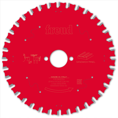 Teh sharre rrethore Freud F03FS09854, 190mm, 36 dhëmbë, ngjyrë argjend