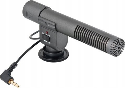 Mikrofon për kamera JJC Mic-1, electret condenser, kardioid, i zi