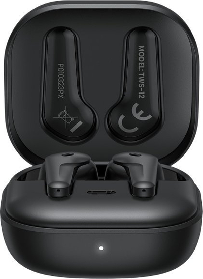 Безжични слушалки Савио TWS-12, Bluetooth 5.3, ANC, црни