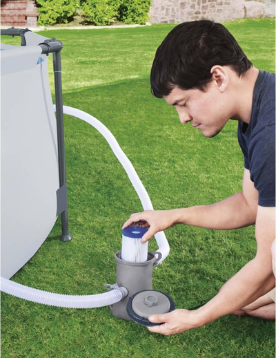 Pompa filtrimi për pishinë Bestway Flowclear 330 gal, kapacitet 1249 L/orë, gri