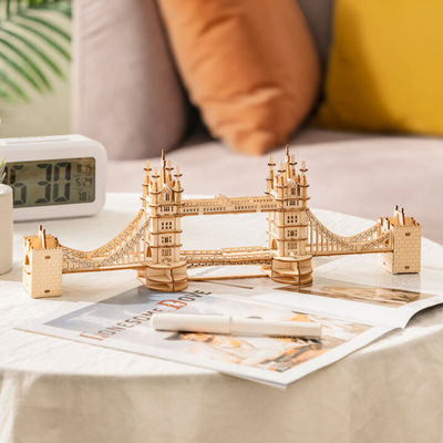 Set ndërtimi RoboTime - Tower Bridge, prej druri