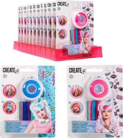 Set për flokë Canenco Create It, shkumës flokësh për kalamoj, gjojna flokësh, ngjyrë e përziere