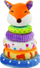 Lodër pelushi piramidë Leantoys Fox, 27cm, shumëngjyrëshe