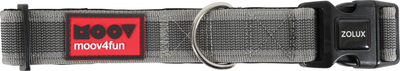 Qafore për qen Zolux Moov, 40mm, e rregullushme 51‑67cm, gri