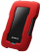 Hard disk i jashtëm ADATA HD330, 2TB, USB 3.1, i zi me të kuqe