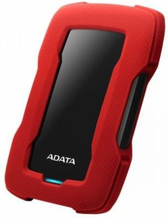 Hard disk i jashtëm ADATA HD330, 2TB, USB 3.1, i zi me të kuqe