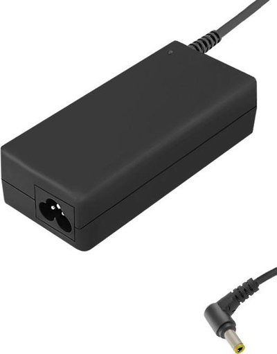 Karikues për laptop Qoltec 65W, 19V, 3.4A, i zi