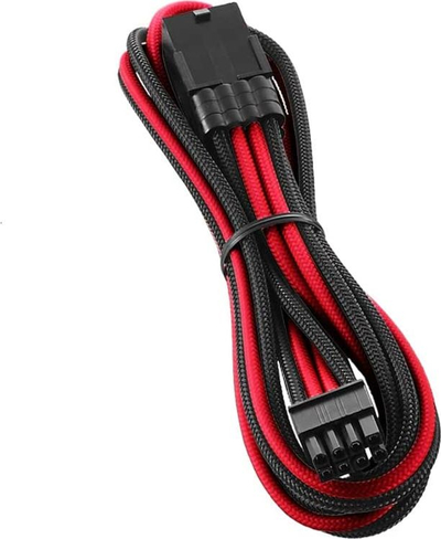 Kabllo zgjatuese PCIe CableMod CM PCAB 8PCI N45KKR, 8 pin në 8 pin, 0.45m, e zezë me të kuqe