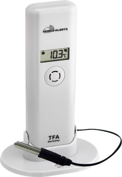 Sensor i motit TFA WeatherHub 30.3302.02, i bardhë