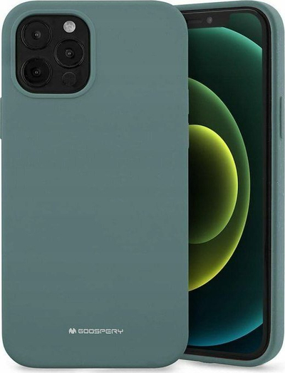 Kllëf telefoni Mercury Silicone për iPhone 14 Plus, 6.7", silikoni, jeshil