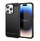 Këllëf i blinduar për telefon iPhone 14 Pro Max, TPU, fibrë karboni, i zi