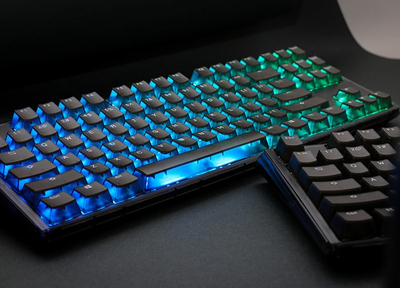 Tastierë mekanike Ducky One 3 Aura, TKL, RGB, switch-a të kuq, e zezë