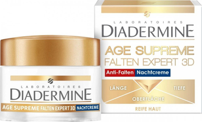 Krem nate Diadermine Age Supreme Wrinkle Expert 3D, kundër rrudhave, 50ml