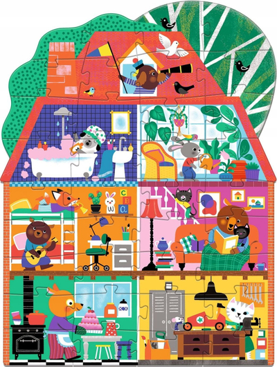 Puzzle për kalamaj Djeco The Little House, 36 copa, me ngjyra
