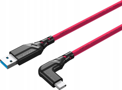 Kabllo tethering Mathorn MTC-501 USB A në USB C, 5m, magenta