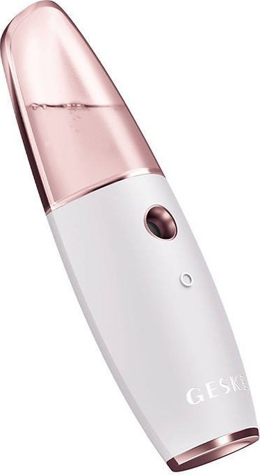 Уред за хидратација на лице Geske SmartAppGuided Facial Hydration Refresher 4 in 1, поврзување со апликација, ладна магла, бел
