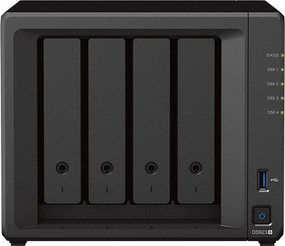 Server NAS Synology DiskStation DS923+, Ryzen Embedded R1600, 4GB RAM, pa disk, i zi