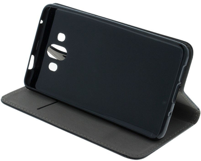 Futera magnetike Smart për Xiaomi Redmi Note 13 5G, lëkurë ekologjike, me mbajtëse, e zezë