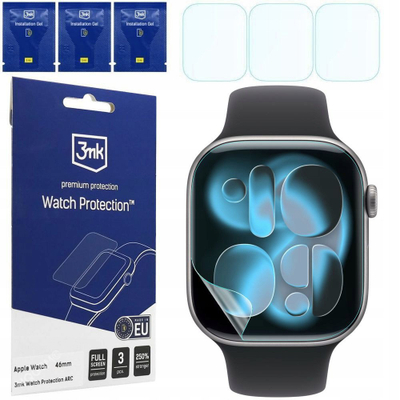Folie mbrojtëse 3MK ARC Watch për Apple Watch 11 46mm, e tejdukshme