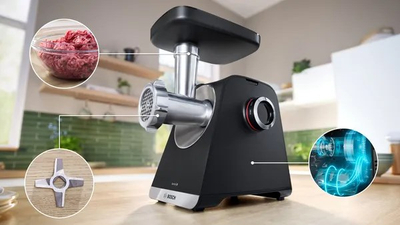 Mulli elektrik për mish Bosch Series 6 MFWS650B, 3.5kg/min, 500W, i zi
