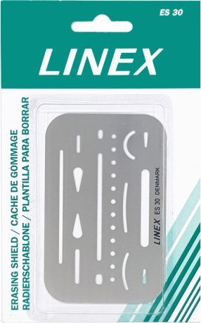 Mburojë fshirëse Linex MES30, për vizatim fiks në detaj, metalike