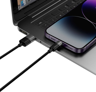 Kabllo karikimi Baseus StarSpeed, USB në Micro USB, Lightning, USB C, 3.5A, 0.6 m, e zezë