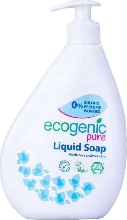 Sapun lëngshëm ECOGENIC PURE, 500ml, pa aromë