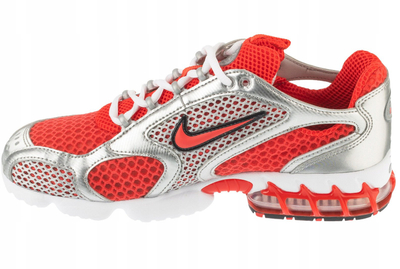Atlete Nike Air Zoom Spiridon Cage 2 për meshkuj, Track Red White Metallic Silver