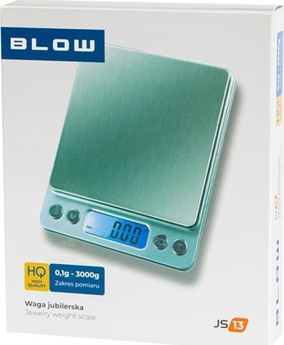 Peshore digjitale Blow 44-110 JS13, 0.1 3000 g, ekran LCD, argjend