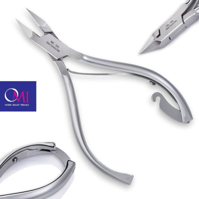 Gërshërë profesionale për thonj të futur OMI Pro-Line Podo NB-106, çelik inox, ergonomike, ngjyrë argjendi