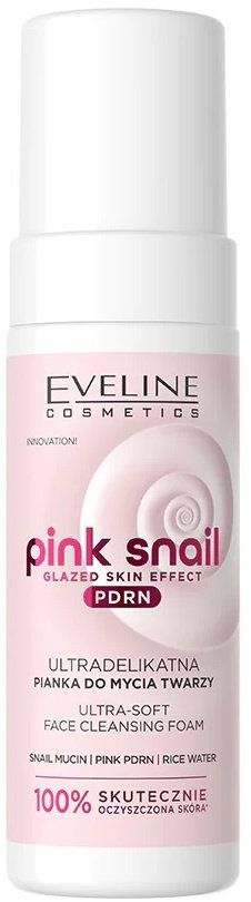 Shkumë pastrimi fytyre Eveline Pink Snail, 150ml, për të gjitha tipet e lëkurës