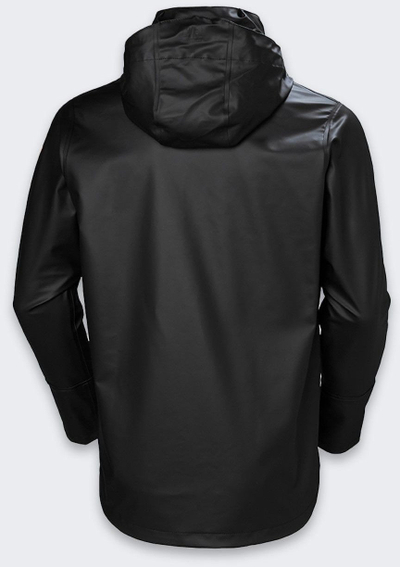 Xhaketë shiu Helly Hansen PU Gale 70282, e papërshkueshme nga uji, për punë, e zezë