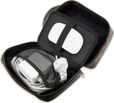 Çantë udhëtimi Guess 4G Printed Stripes Organizer GUHBP4RPSW, organizuese, kafe