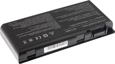Bateri laptopi Green Cell, për MSI GT660, 6600 mAh, 10.8 V, e zezë