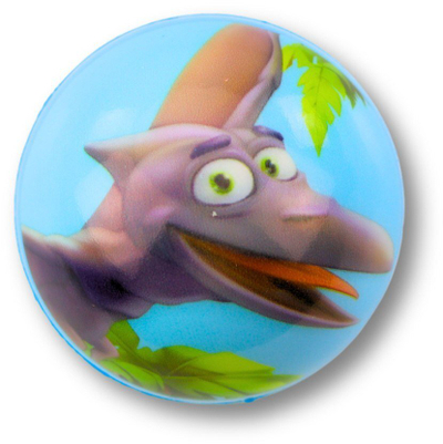 Top lodër Bounce Ball Dinosaurs, 6.5cm, kërcyes, shumëngjyrësh