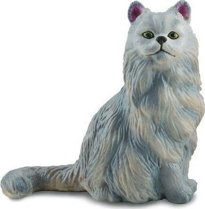 Figurinë mace persiane Collecta, model ulur, dekorative, shumëngjyrëshe