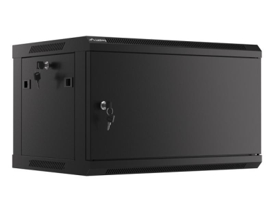 Kabinet rrjeti muror Lanberg WF01-6406-00B, 19", 6U, i zi