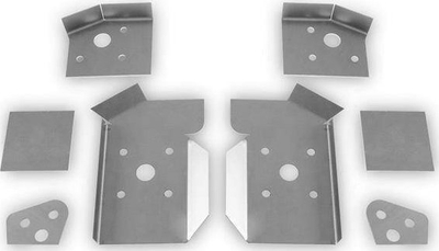 Set përforcues shasie BMW 3 Series E46, pllake çeliku, komplet montimi