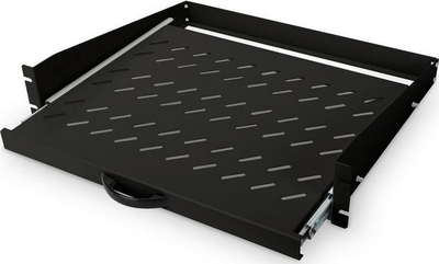 Raft tërheqës Digitus (DN-19-TRAY-2-450-SW), 19", i zi