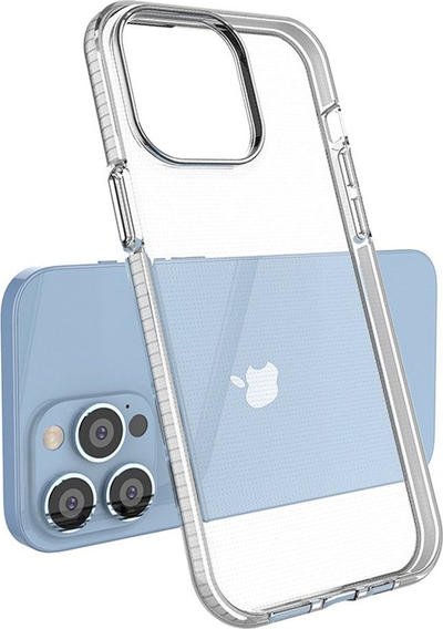 Kapak telefoni Hurtel Spring Case për iPhone 14 Pro Max, silikon, me kornizë mbrojtëse, i zi