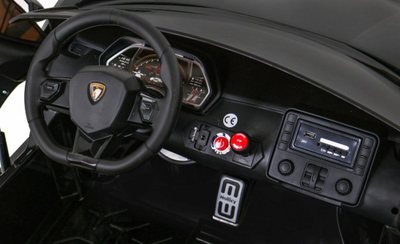 Makina elektrike për fëmijë Lamborghini Aventador SV, 134 x 80 x 52 cm, e zezë