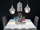 Lampë varëse Beliani Sangone, xham, shkon me LED, argjend