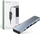 Adapter hub Tech-Protect V5-HUB, 7‑me‑1, USB‑C HDMI SD, gri metal