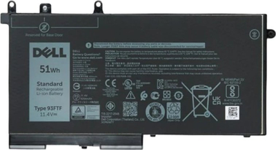Батерија за лаптоп Origin Storage DELL, 51Wh, 3 ќелии литиум-јонска, црна